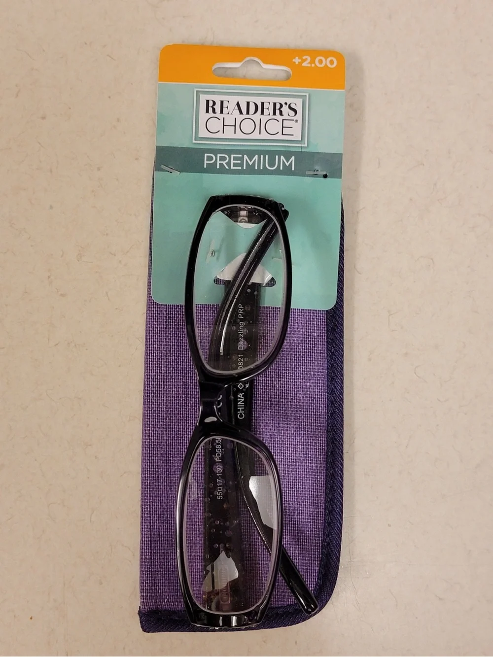 Premium +2.00 Purple Reading Glasses
